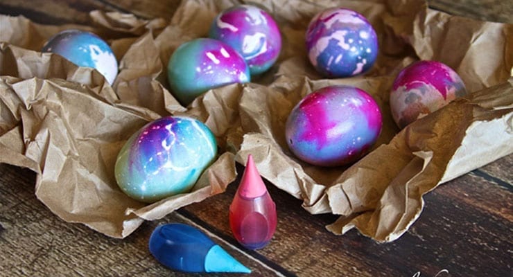 No-Dye Watercolor Easter Eggs