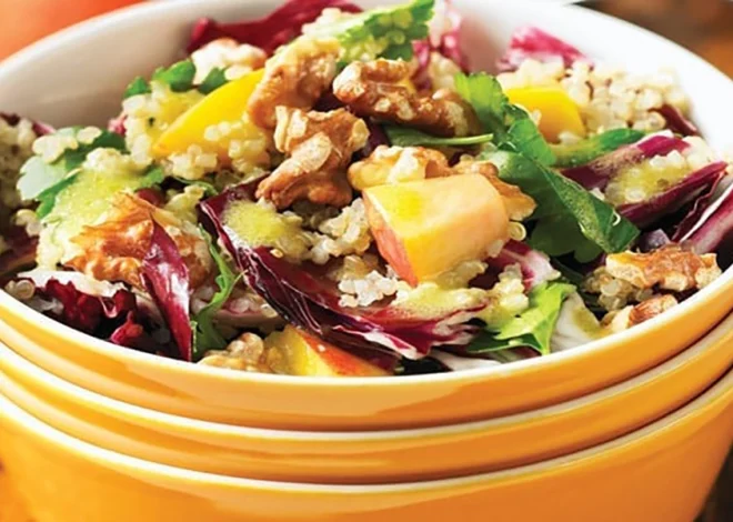 Peach, Radicchio and Quinoa Salad Recipe