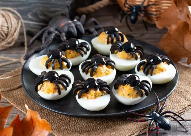 Halloween Recipes: Deviled Eyeballs (Eggs) or Spider Eggs