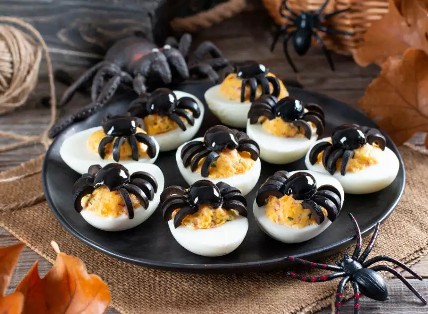 Halloween Recipes: Deviled Eyeballs (Eggs) or Spider Eggs